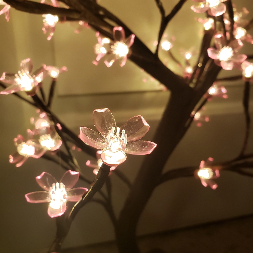 Two Kirkland's Pre-Lit Cherry Blossom Trees - Picture 4 of 4